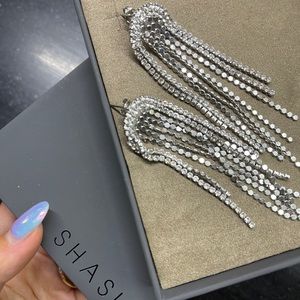 Revolve Shashi Silver Casino Earrings